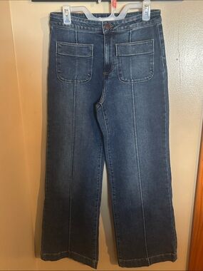 LC Lauren Conrad Dark Blue Wide-Leg Jeans